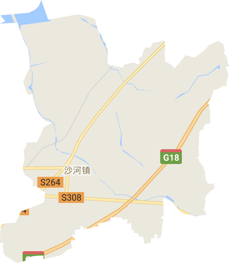 沙河镇电子地图