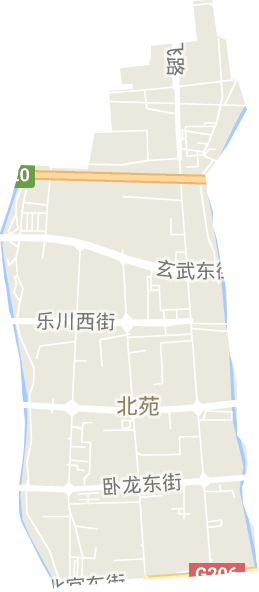 北苑街道电子地图