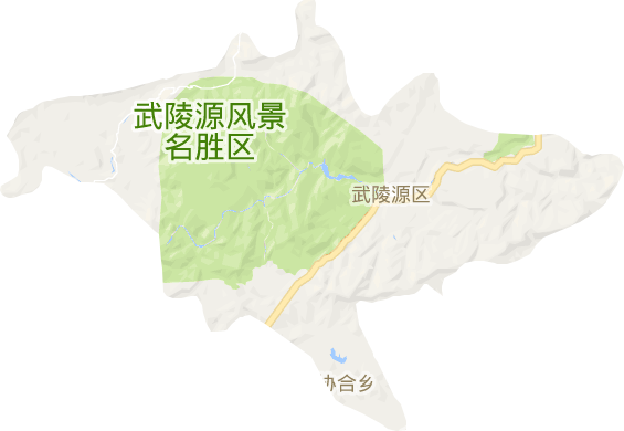 武陵源区电子地图
