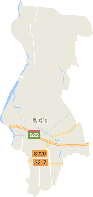 昌城镇电子地图
