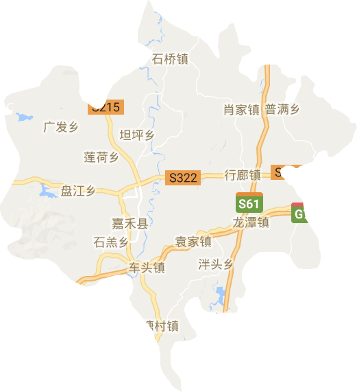 嘉禾县电子地图