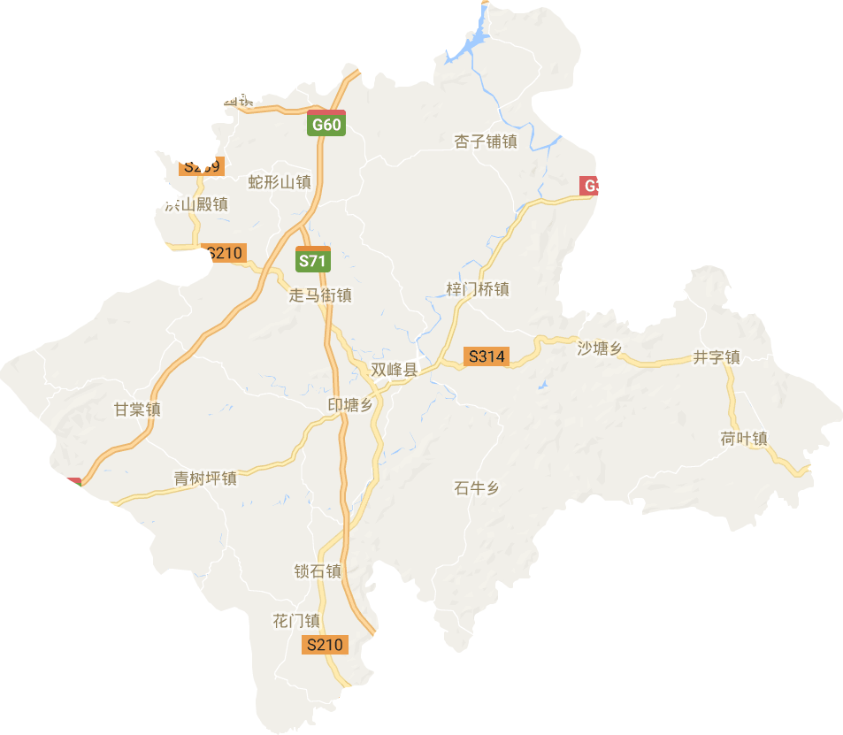 双峰县电子地图
