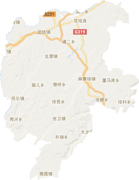 花垣县电子地图