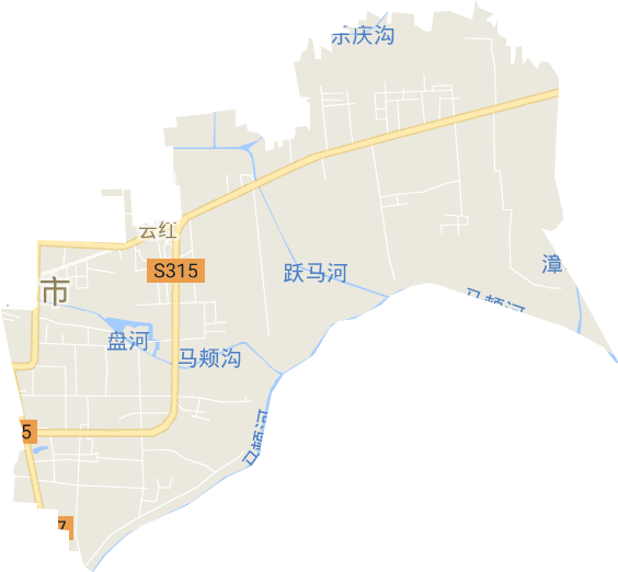 云红街道电子地图