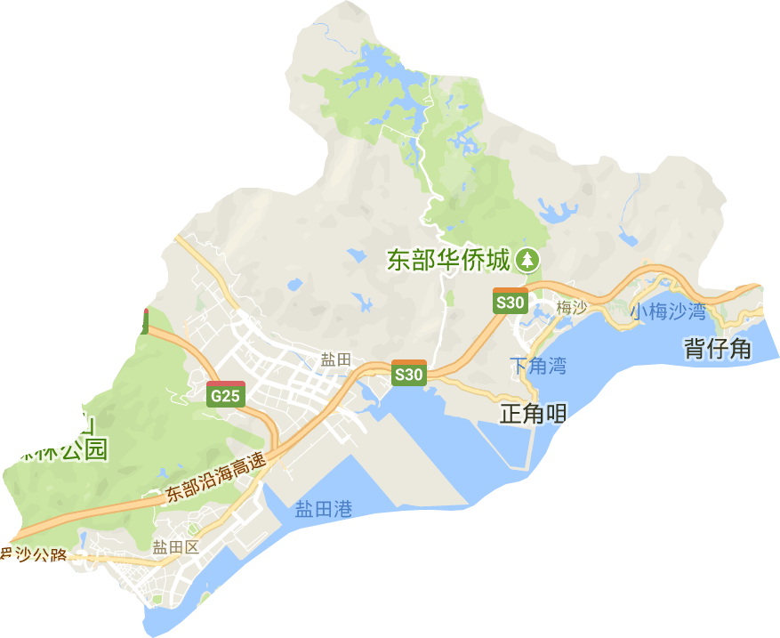 盐田区电子地图