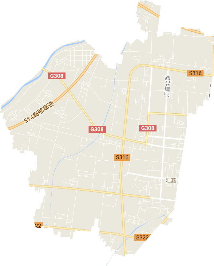 汇鑫街道电子地图