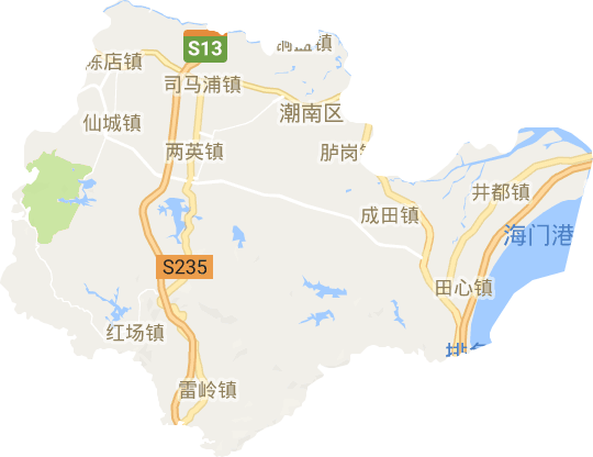 潮南区电子地图