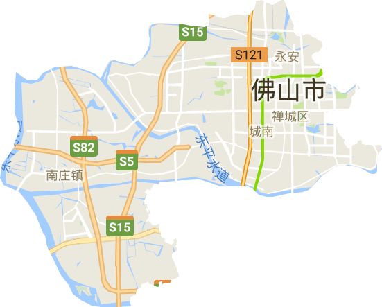 禅城区电子地图