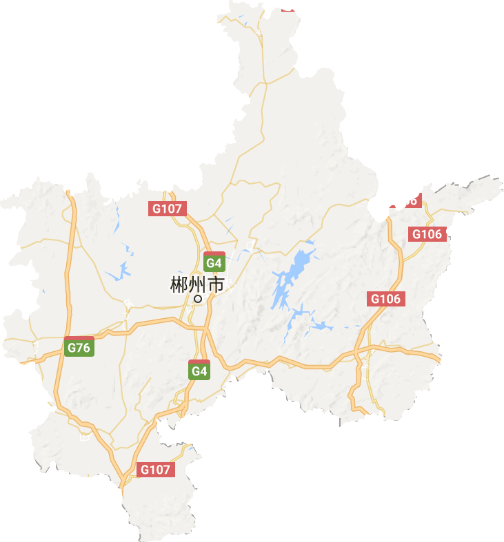 郴州市高清地图,郴州市高清谷歌地图