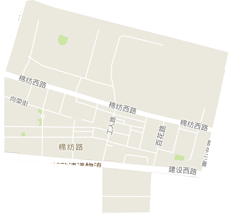 棉纺路街道电子地图