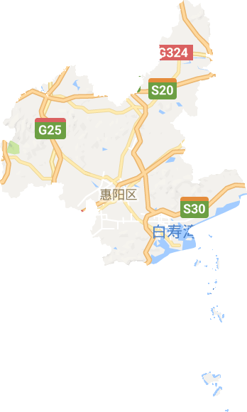 惠阳区电子地图