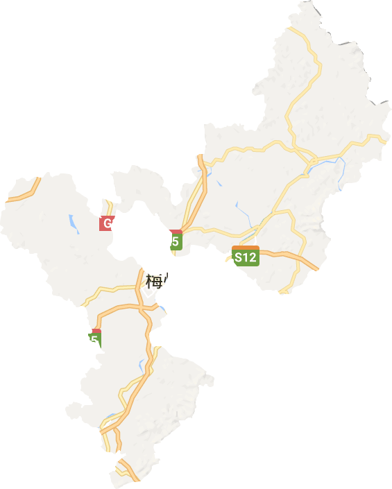 梅县区电子地图
