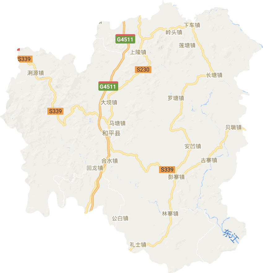 和平县电子地图