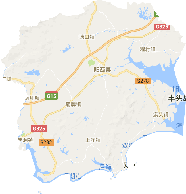 阳西县电子地图
