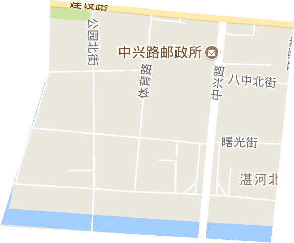 湛河北路街道电子地图
