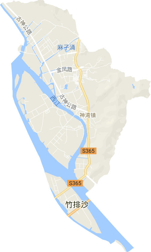 神湾镇电子地图