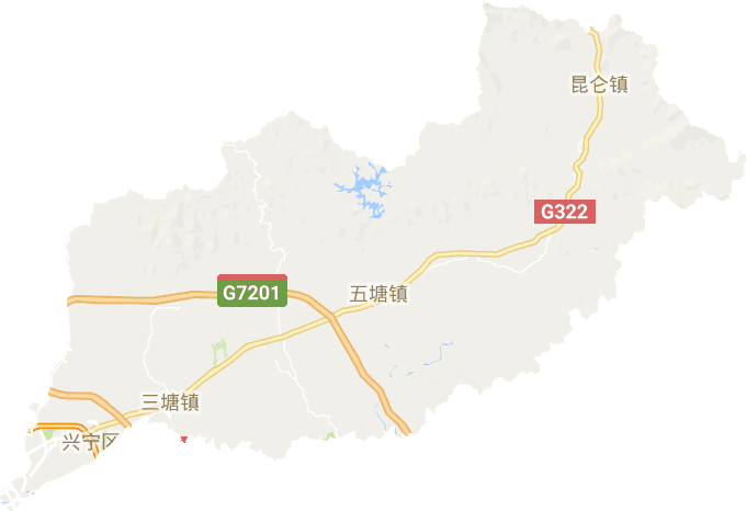 广西壮族自治区南宁市兴宁区电子地图高清版大图图片