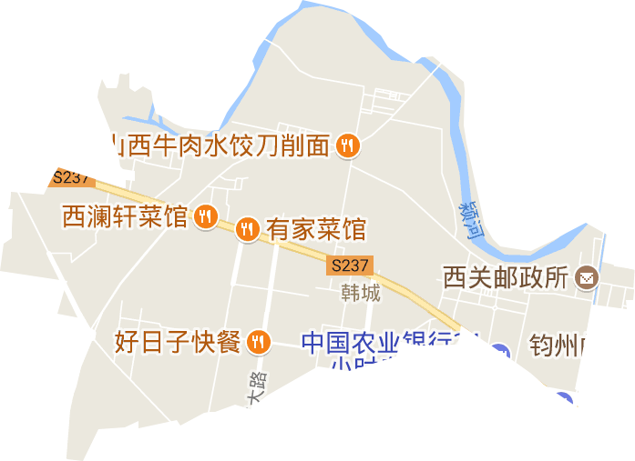 韩城街道电子地图