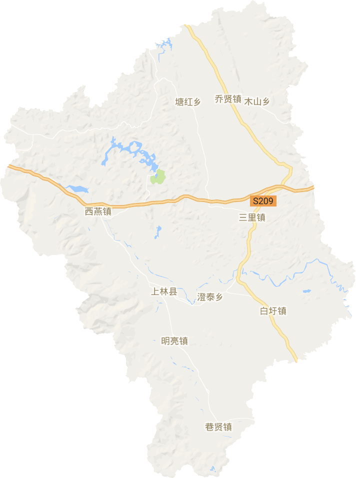 上林县电子地图