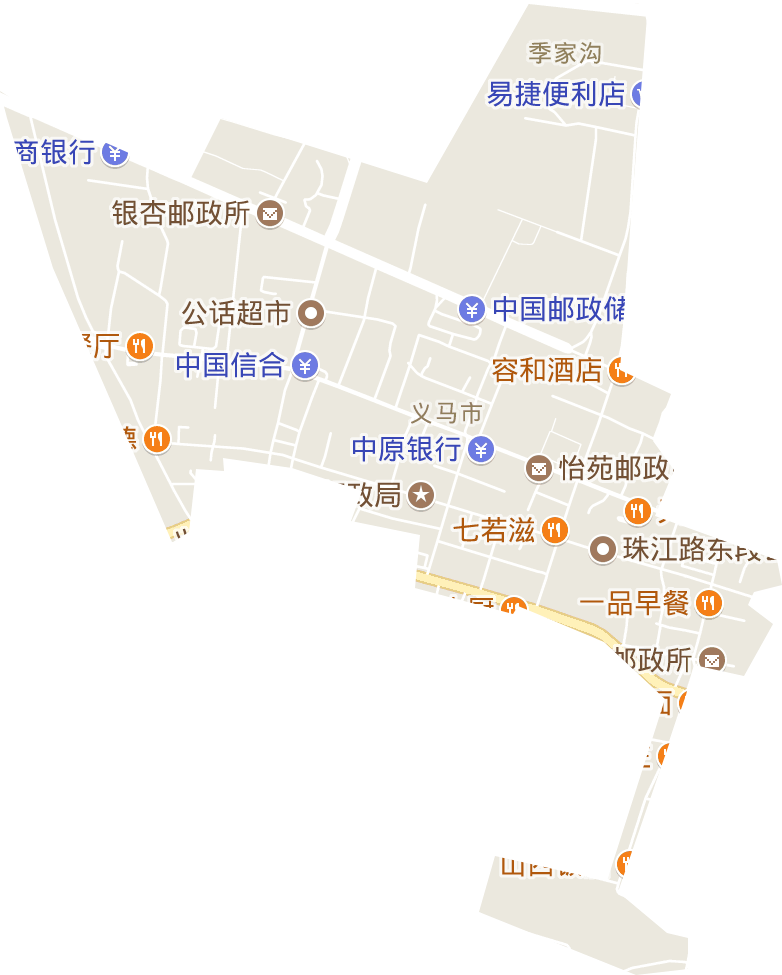 千秋路街道电子地图