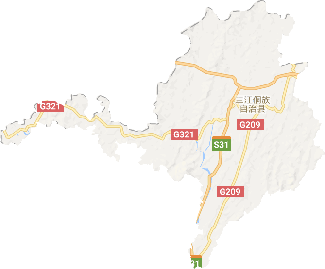 三江侗族自治县电子地图