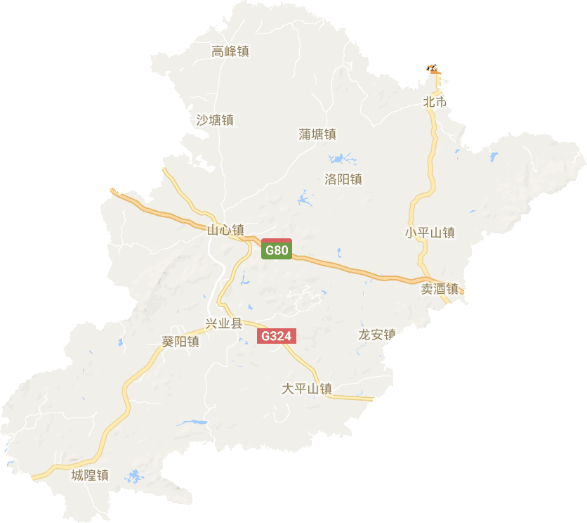兴业县电子地图