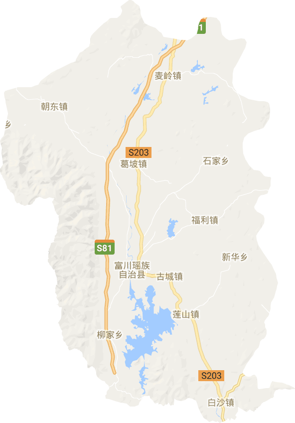 富川瑶族自治县电子地图