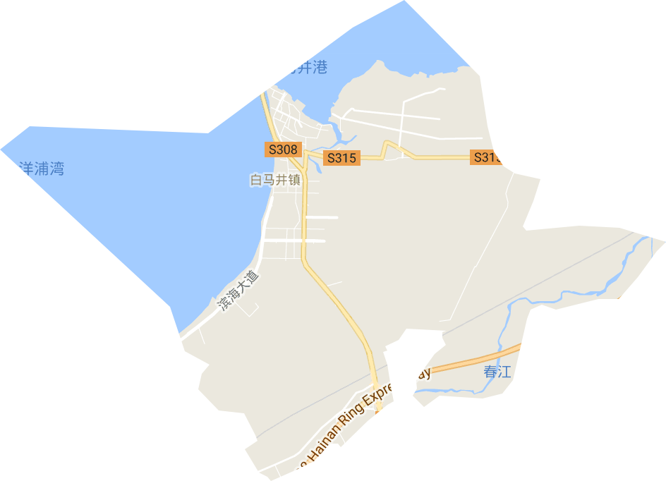 白马井镇电子地图