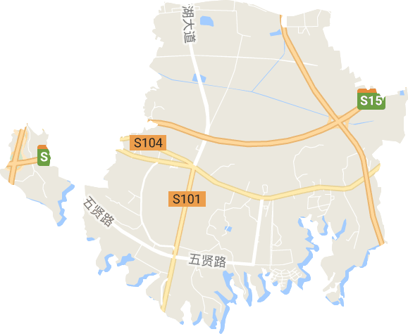 武汉市蔡甸区后官湖生态宜居新城管理委员会电子地图
