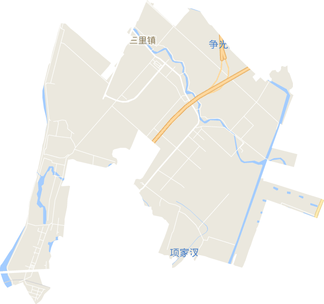 三里桥街道电子地图