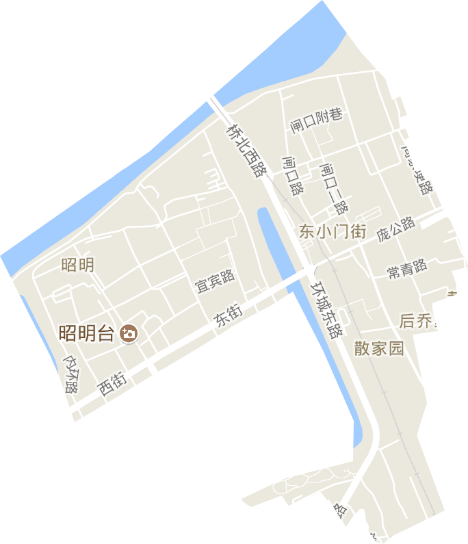 昭明街道电子地图