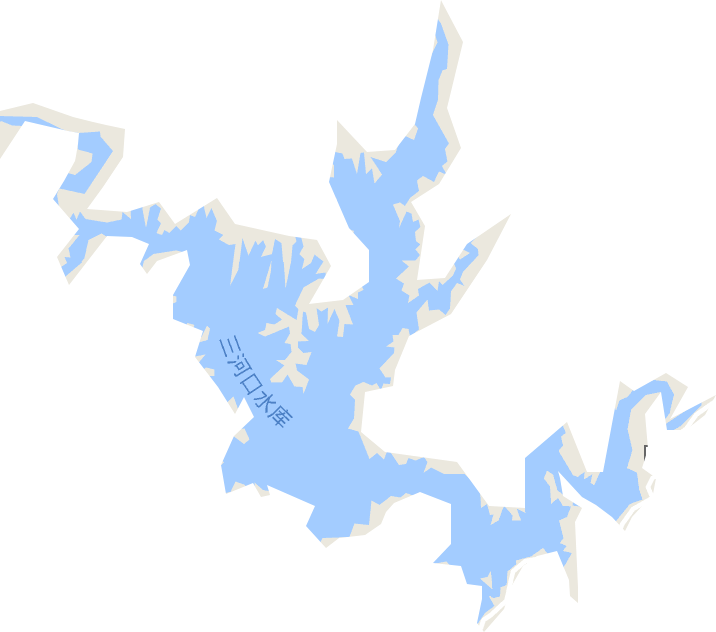 麻城三河水库电子地图