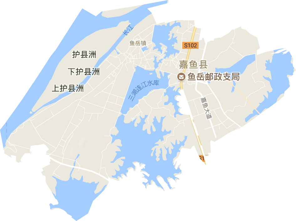 鱼岳镇电子地图