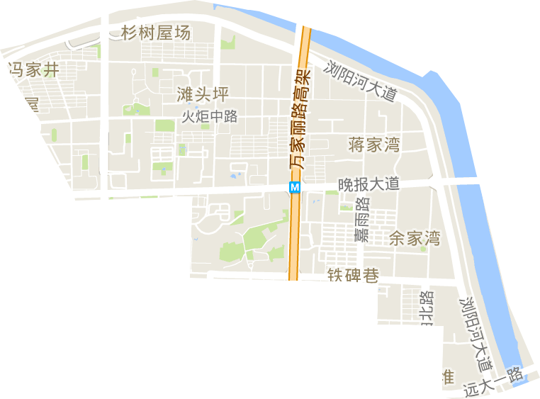 马王堆街道电子地图