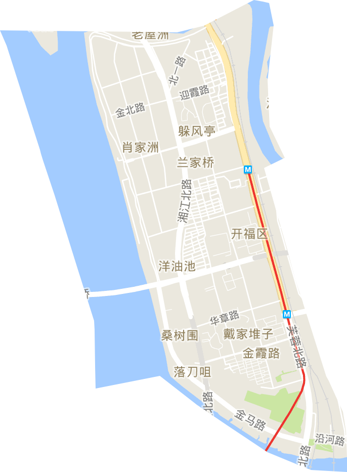 芙蓉北路街道电子地图
