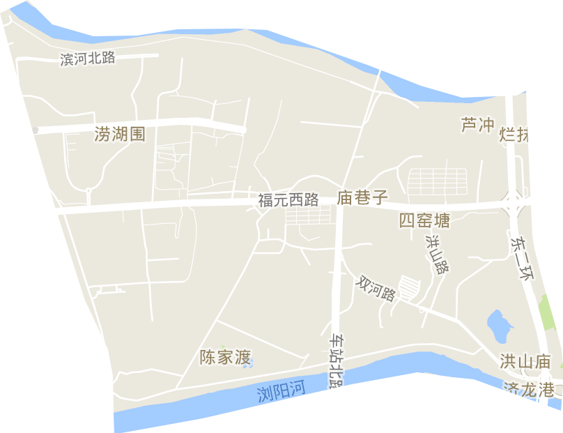 浏阳河街道电子地图