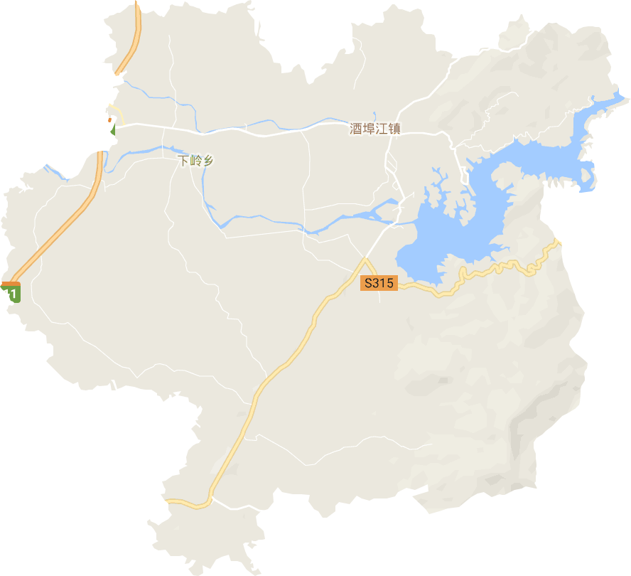 酒埠江镇电子地图