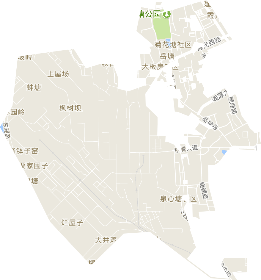 岳塘街道电子地图