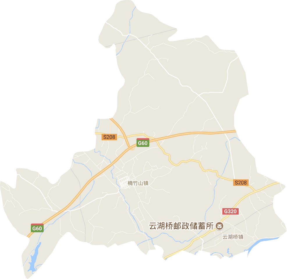 云湖桥镇电子地图