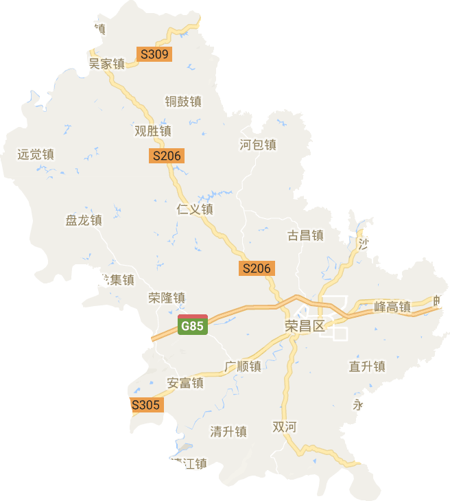 荣昌区电子地图