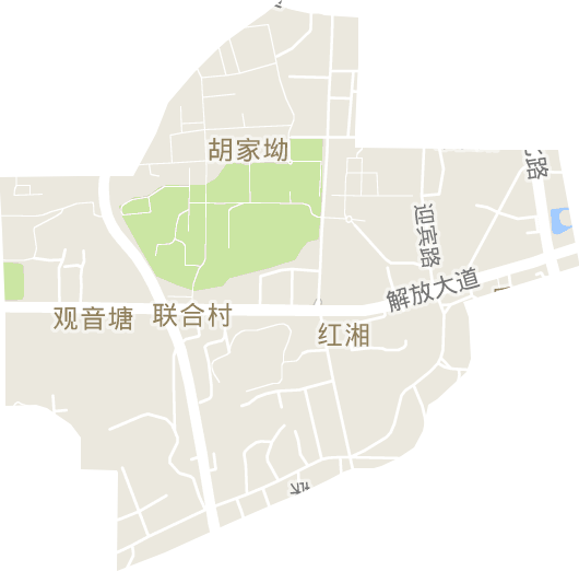 红湘街道电子地图