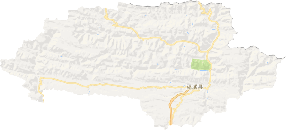 巫溪县电子地图