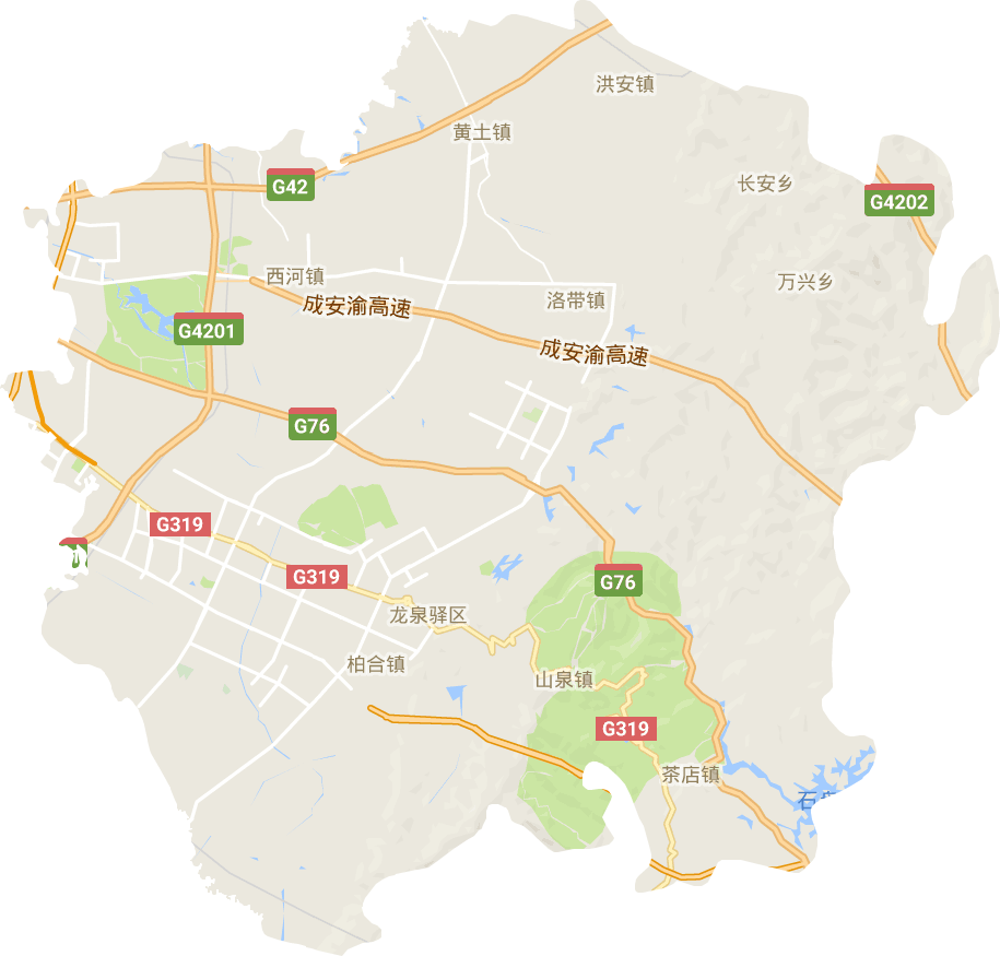龙泉驿区电子地图