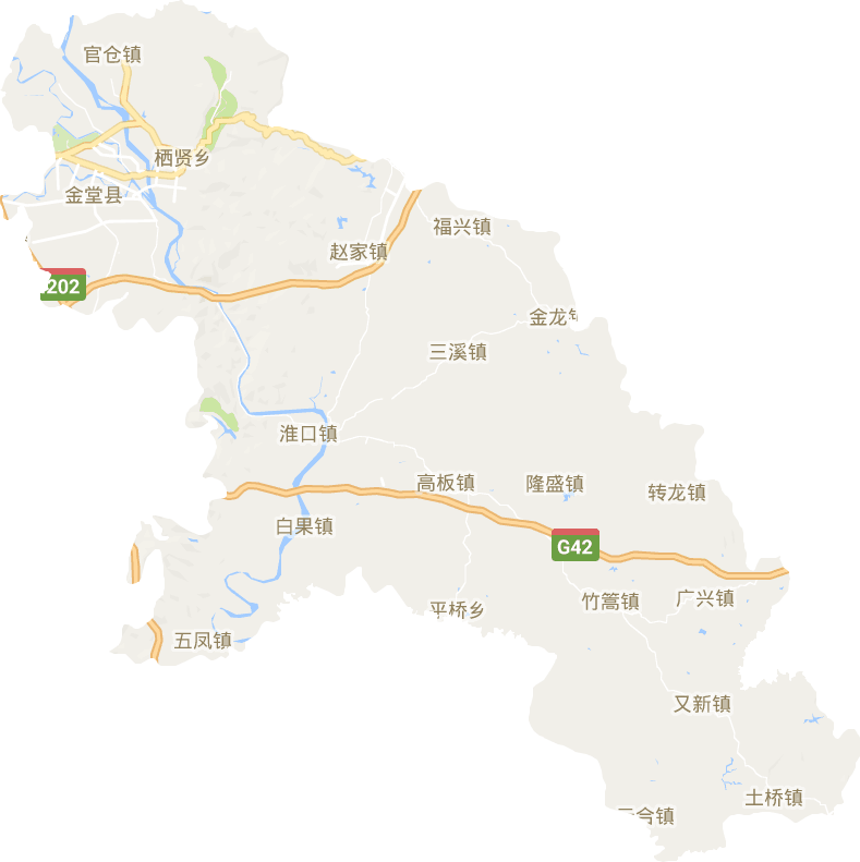 金堂县电子地图