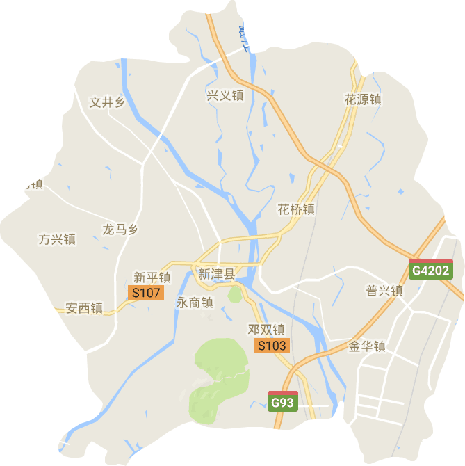 新津县电子地图
