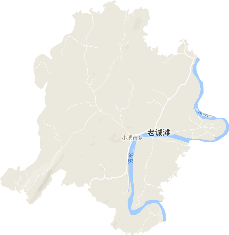 小溪市乡电子地图