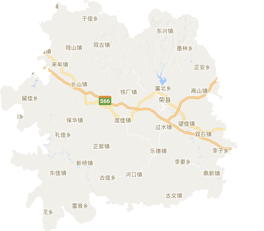 荣县电子地图