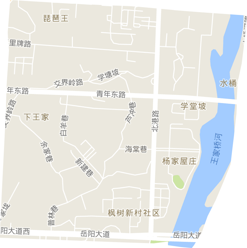 王家河街道电子地图