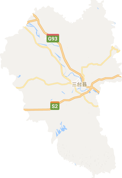 三台县电子地图