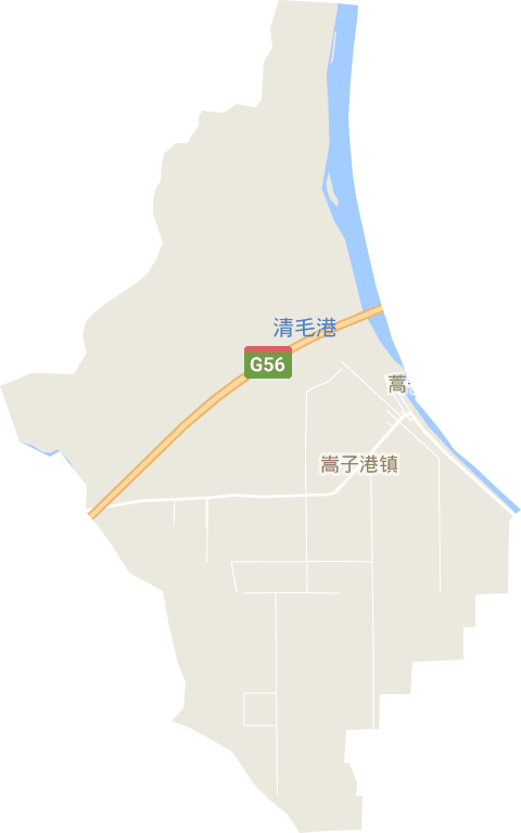 蒿子港镇电子地图
